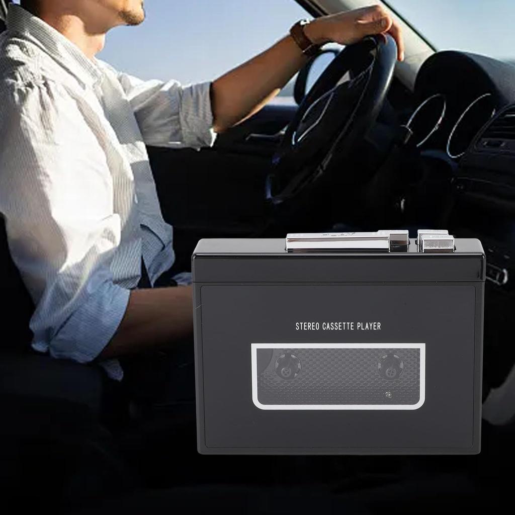 Portable Walkman Cassette Player with Automatic MP3 Stereo FM Ideal for Travel Reverse, Converter, Sound, 5.0, Radio, 3.5mm Jack, (B)