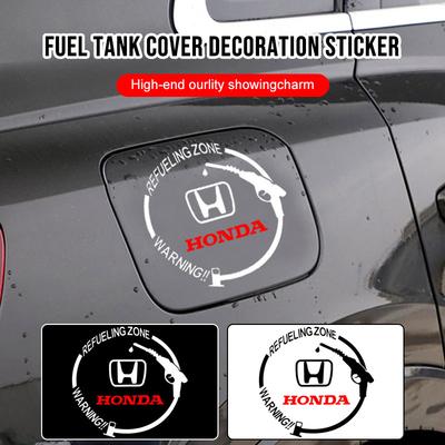Car Badge Vinyl Reflective Fuel Tank Cap Stickers Decal Accessories for Accord Odyssey Civic CRV Inspire Envix Crider City Jade HRV Vezel Jazz