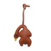 Cute Roast Duck Design Keychain For Keys Bags Car Decoration Soft PU Leather Keyring Fashionable Accessory Gift Idea