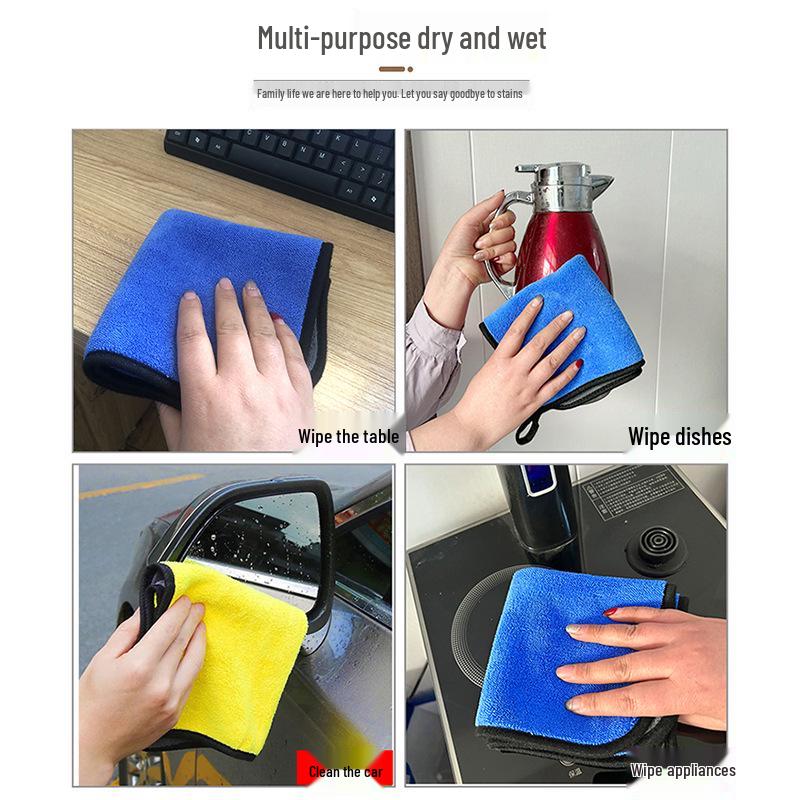 Absorbent Lint-Free Microfiber Cleaning Towel for Car and Home