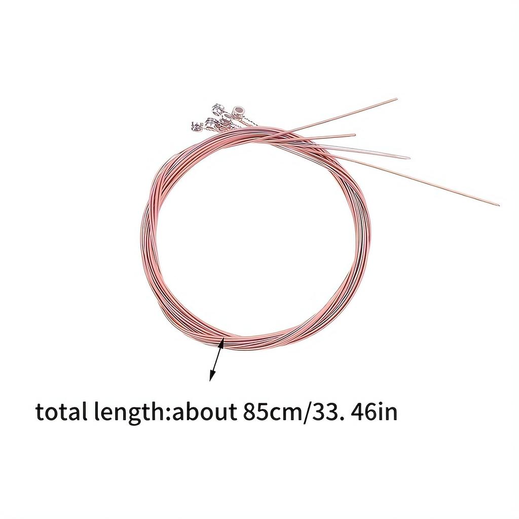 6Pcs/Set High-Quality Acoustic Guitar Strings - Replacement Guitar Strings Premium Guitar Accessories
