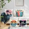4Pcs Summer Beach Cushion Covers Single-sided Printed 45CM Throw Pillow Case Cover Sofa Cushion Home Room Decor
