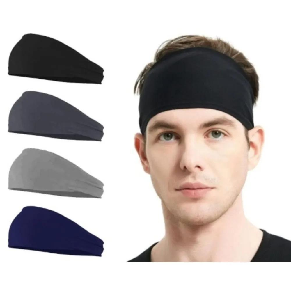 Unisex Headband M50319 Sports Wide Hairband black