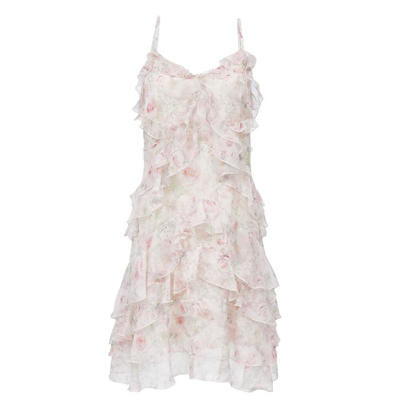 

VEROMODA 2025 Autumn Floral Layered Ruffle Print Camisole Dress S