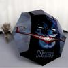 1pc Batman Joker Custom Name Automatic Folding Umbrella - Compact 8-Rib Design, Durable Plastic & Iron, Daily Use 036
