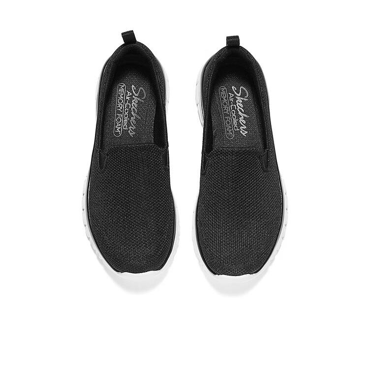 Skechers Sport Lifestyle Series Comfortable Durable Low-Top Casual Shoes Women Sneakers Black White 100842-BKW
