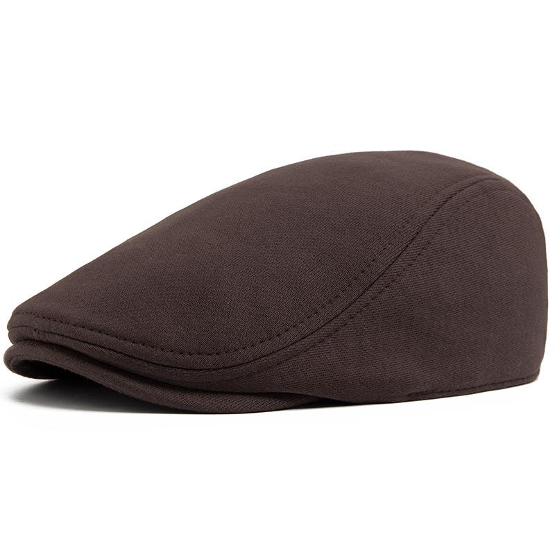 Men's Peaked Cap Vintage British Beret Women's Fashion Knitted Forward Hat