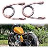 Motorcycle Black Pair 2" Scissor Clip Type Solo Seat Spring Bronze
