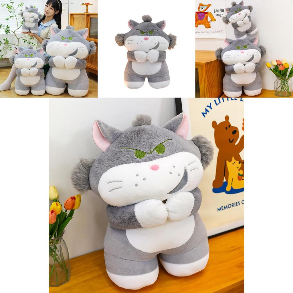 Lucifer Cat Plush Toy With Short Pile Fabric For Kids And Collectors