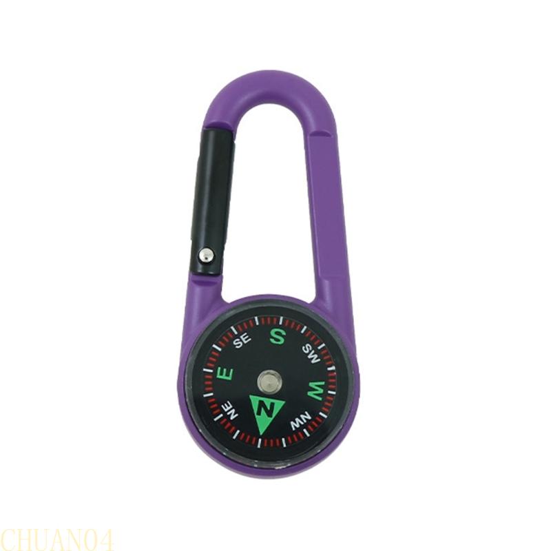 A1A2 Double Side Compasses Thermometers Outdoor Compasses Carabiner Navigation Tool