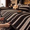 Living Home Non-slip Sofa Cushion Couch Sofa Covers  All-season Striped Slipcover Chenille Irregular  Thicken Sofa Mats