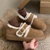 Quality Fur Women'S Snow Ankle Boots Flats Suede Short Plush Shoes Fashion Warm Cotton Shoes New Winter Cozy Walking Mujer Botas