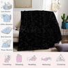 Starry Web Flannel Blanket Warm Soft Halloween Christmas Couch Warm Cozy Decorative Decor Gift For All Season