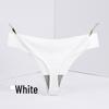 Burgundy Plus Size Low Rise Invisible Ice Silk Quick-Dry Thong Panties for Women