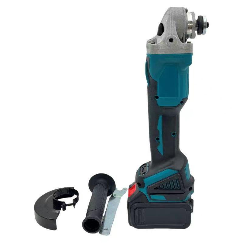 Cordless Brushless Angle Grinder with Rechargeable Lithium Battery - Electric Polisher and Handheld Cutting Machine