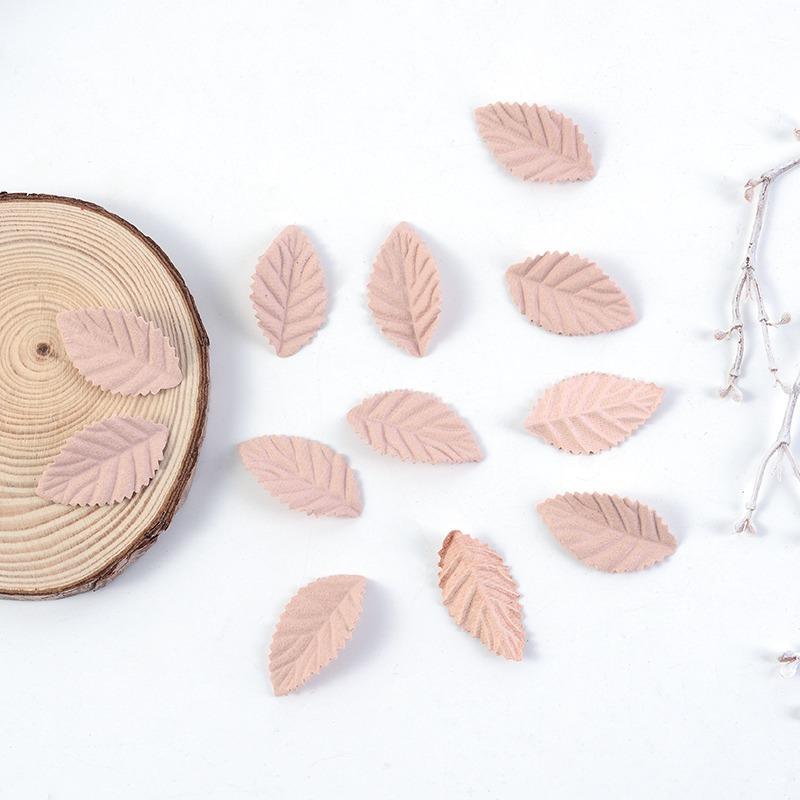 50Pcs Tree Leaf Artificial Flower Leaves For Home Room Wedding Decoration Fall Wreath Garland Bookmark Decor DIY Accessories