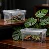 Snake Reptile Breeding Box Clear Plastic Terrarium with Ventilated Design Perfect for Home Setup