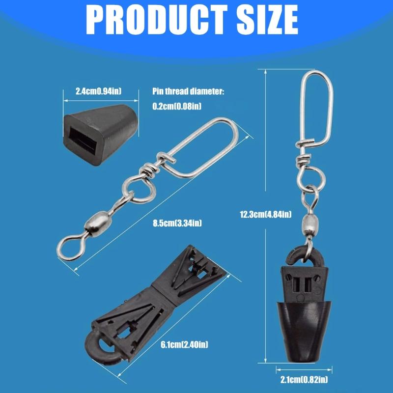 4pcs Downrigger Release Clips Trolling Linker Equipment Downrigger Terminal Fishing Weight Ball Connector Fishing Supply