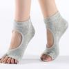 High Quality Women Yoga Socks Anti Slip Two Toe Sport Cotton Pilates Sock Breathable Quick-Dry Ballet Professiona Dance Sock