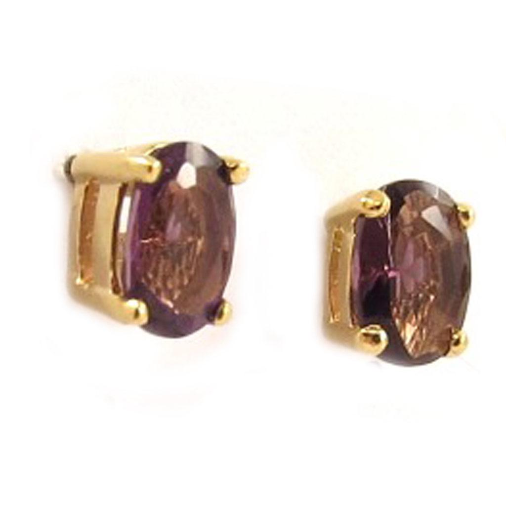 

Les Trésors De Lily [C5670] - «Уникальные» позолоченные серьги с аметистом