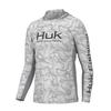 HUK Ice Silk Fishing Shirt Lightweight Breathable Quick Dry Long Sleeve Hooded Wear Anglers