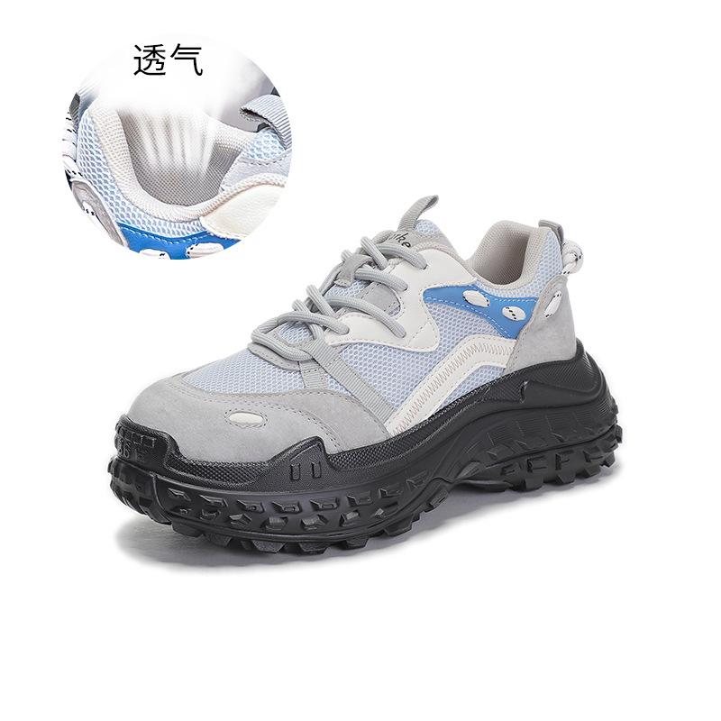 

Амортизирующая подошва кожаные кроссовки папины кроссовки женские 2025 весна новые сетчатые спортивные туфли женская обувь повседневная обувь женские кроссовки женские 35