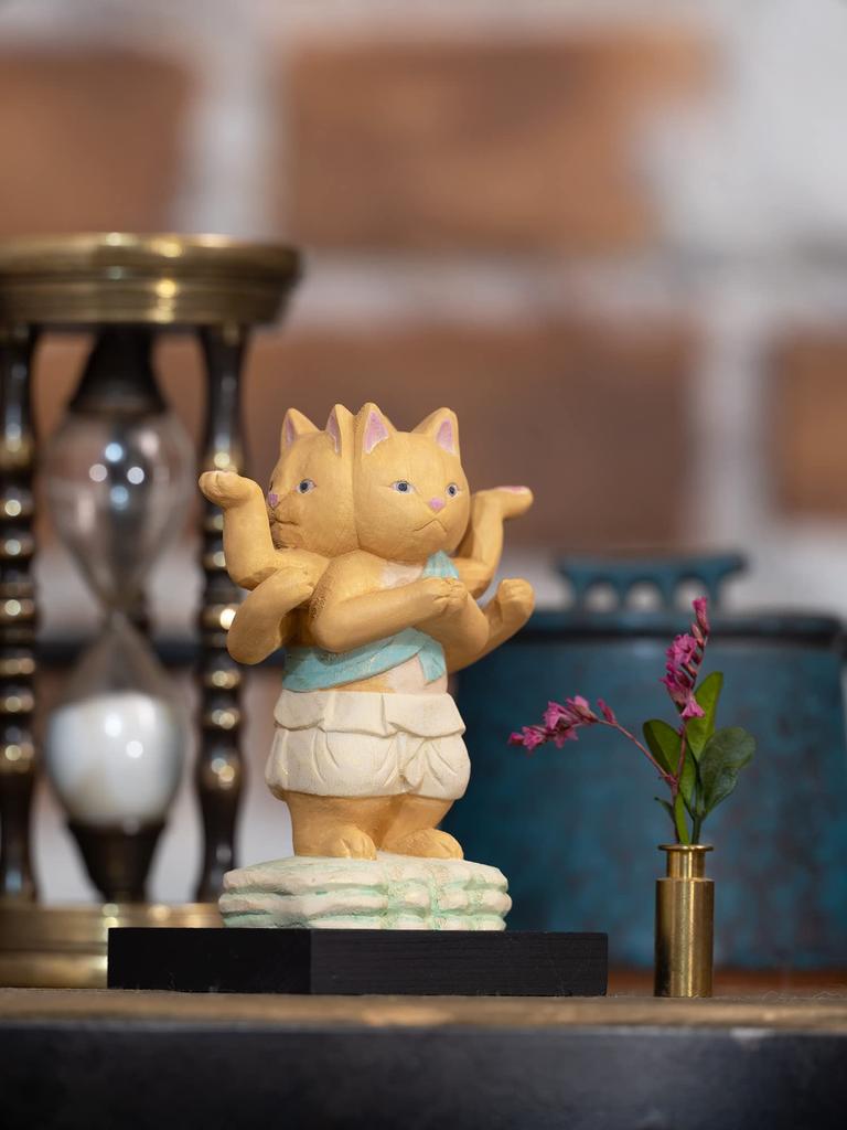 Cat Buddha Ashura Sculptor supervised by Butsuya Sakai Buddha beckoning ornament - - statue, talisman, cat, (NB Ashura)