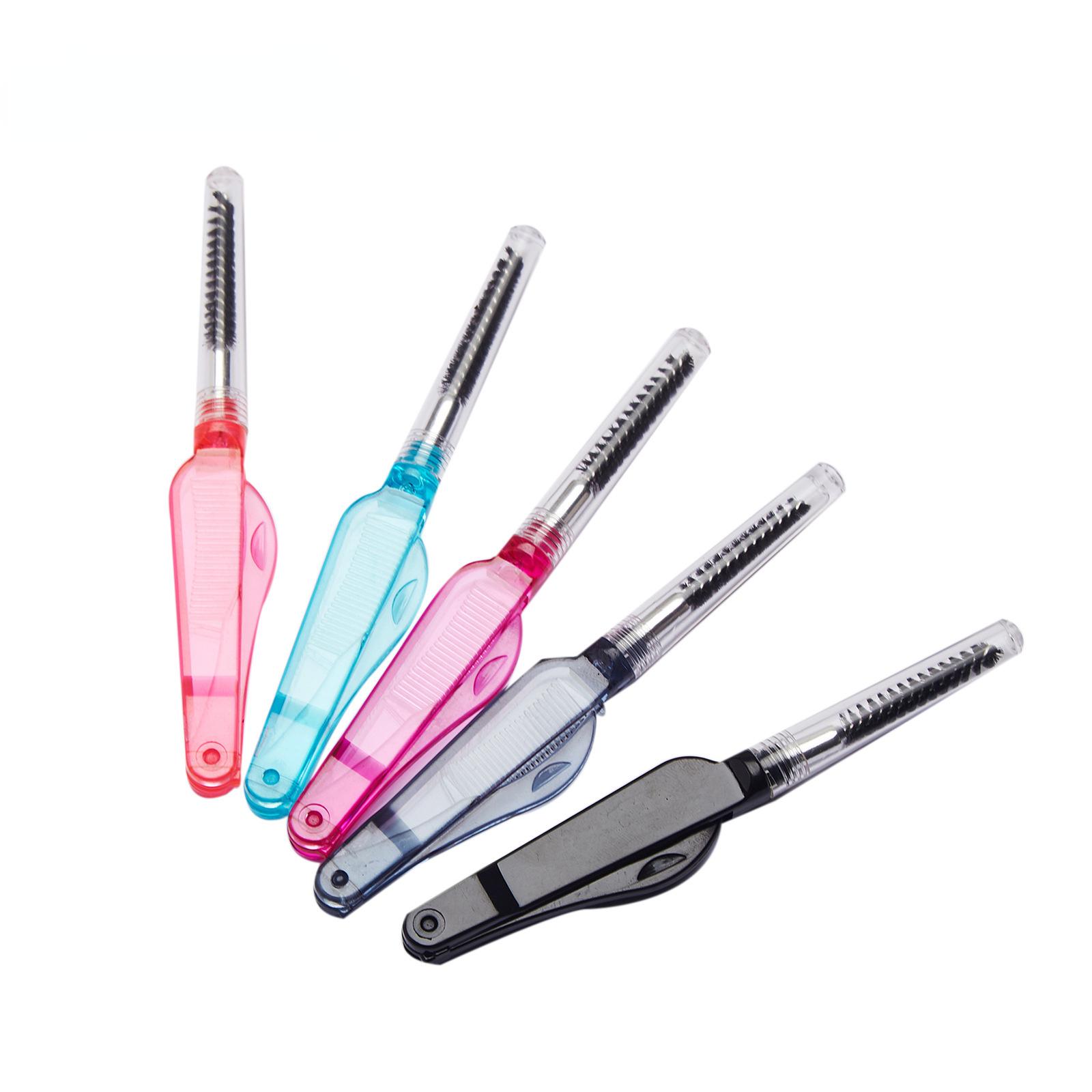1 Pièce Peigne Double Usage Double Tête Acier Inoxydable Peigne Cils Sourcils Maquillage Brosses Mascara Baguettes Cils pour Outils de Maquillage bleu foncé