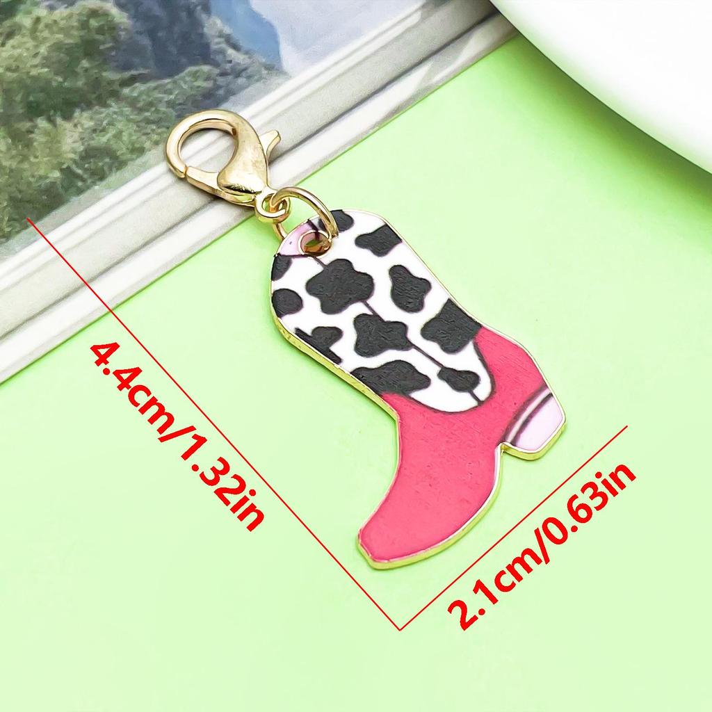 Retro Alloy Denim Boots Keychains & Charms: Unique Women's Accessories