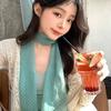 Polka Dots Chiffon Transparent Breathable Sunscreen Shawl Female Summer Thin Long Beach Towel Sun Silk Scarf