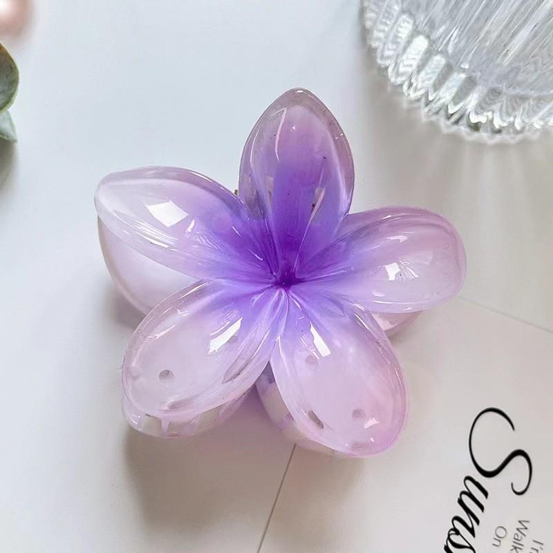 1pcs Statement Elegant Floral Clip Set - Large Solid Plastic Flower Clip Perfect for Styling and Hair Care