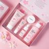 Sakura Kit Skin Care Sets Moisturizing and Reducing Fine Lines Cleansing Pore Product 5-Piece Korean Skincare Set