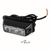 3 LED Emergency Strobe Lights Beacon for Car Truck Hazard Warning Light Surface Mount Vehicle Caution Flashing Light Bar 12V/24V