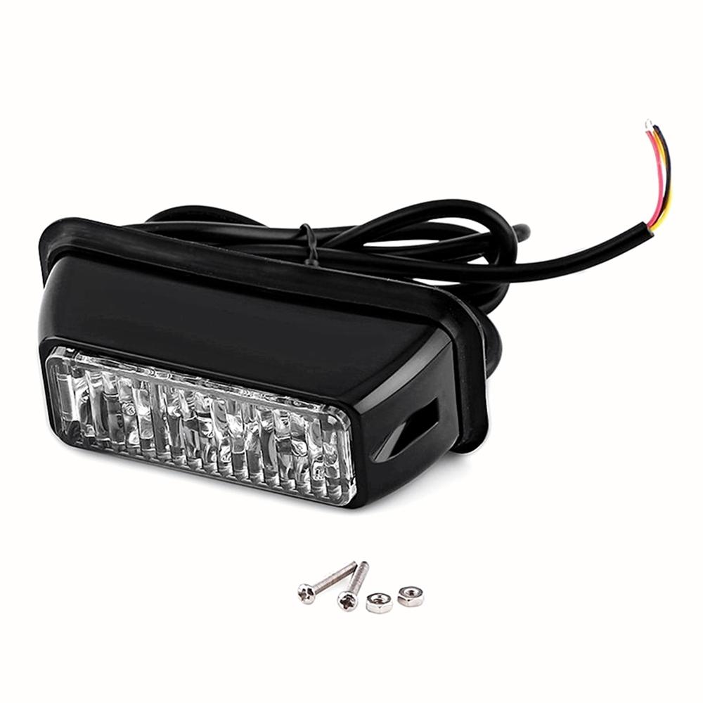 3 LED Emergency Strobe Lights Beacon for Car Truck Hazard Warning Light Surface Mount Vehicle Caution Flashing Light Bar 12V/24V