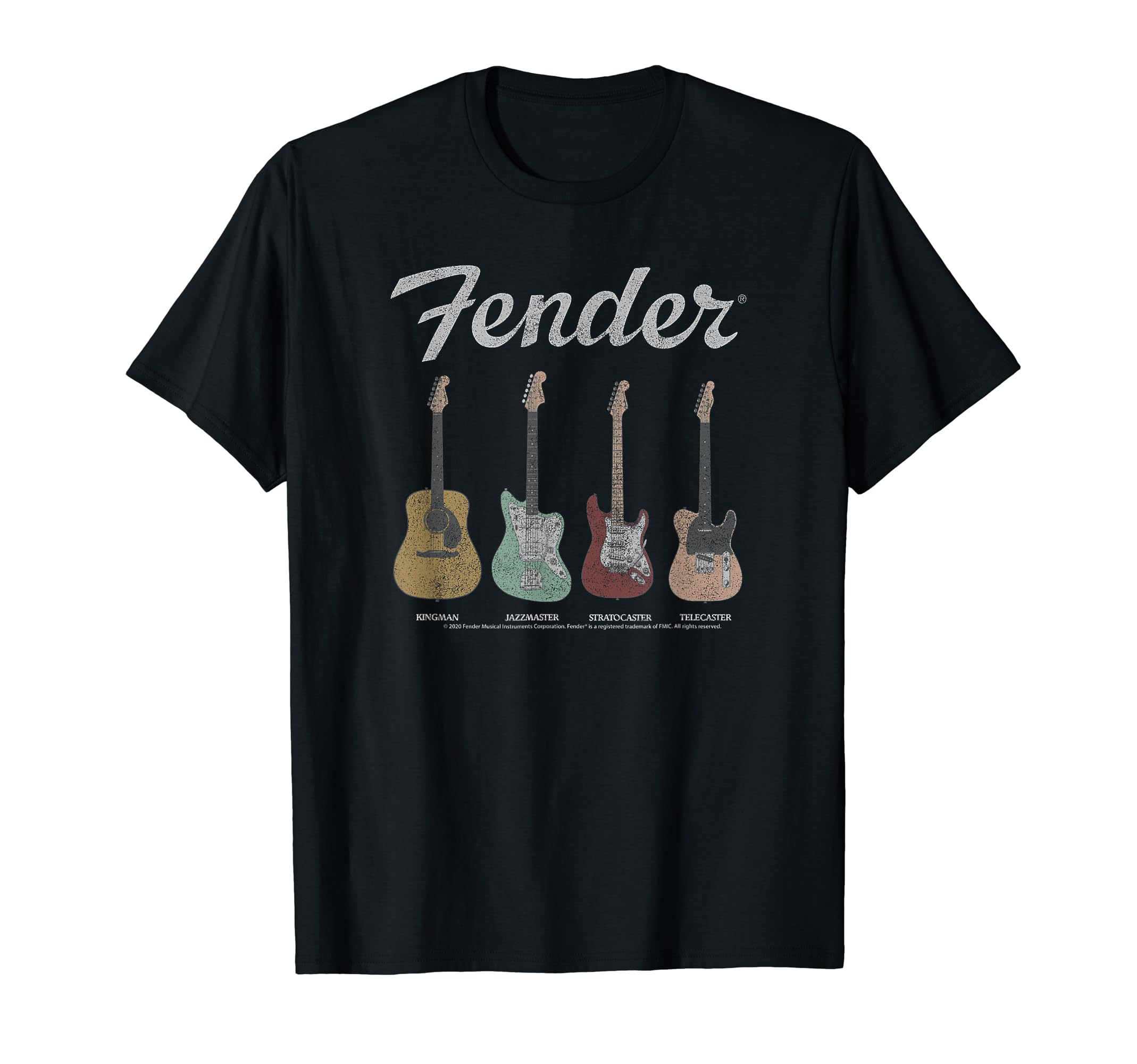

Футболка с изображением гитары Fender Vintage