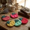 Thick Tomato Shaped Coaster Anti-Scalding Insulation Pad Jewelry Pad Fabric Coaster  Kitchen
