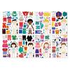 8 Sheets Kids Jigsaws Education Sticker Children's Dress Up Puzzle Sticker Role Play Activity Skill Development