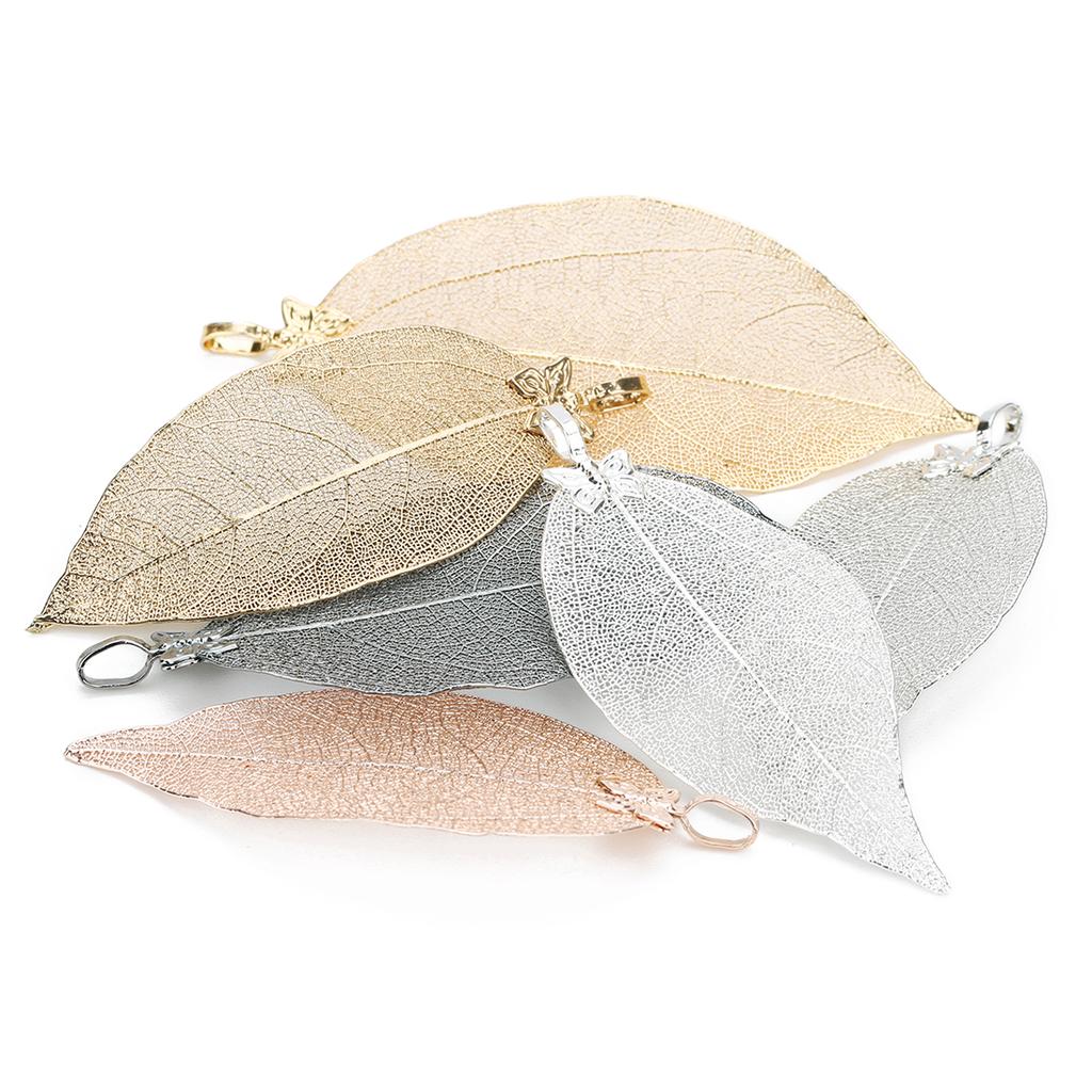 2pcs/lot Copper Butterfly Leaf Charms Textured Leaf Pendants For Jewelry Making DIY Bracelet Necklace Earrings Accessories