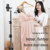 Mobile Phone Live Streaming Selfie Stand Holder, Adjustable 1.7m/2.1m Floor Tripod for Video Shooting, TikTok & Kuaishou