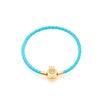 Accessories Niche Design Titanium Steel Diy Handmade Crown Press Buckle Bracelet Fashion Weave Leather Hand Rope Women