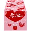 Linen Table Runner, Cute Heart Shaped Table Runner, Table Runner Non-slip Tablecloth Suitable For Party Decoration