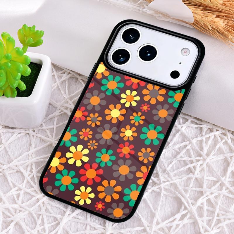 Hippie Daisy Tie-dye Flower Phone Case for iPhone 17 Air 16 15 11 12 14 13 Pro Max Shockproof Cover