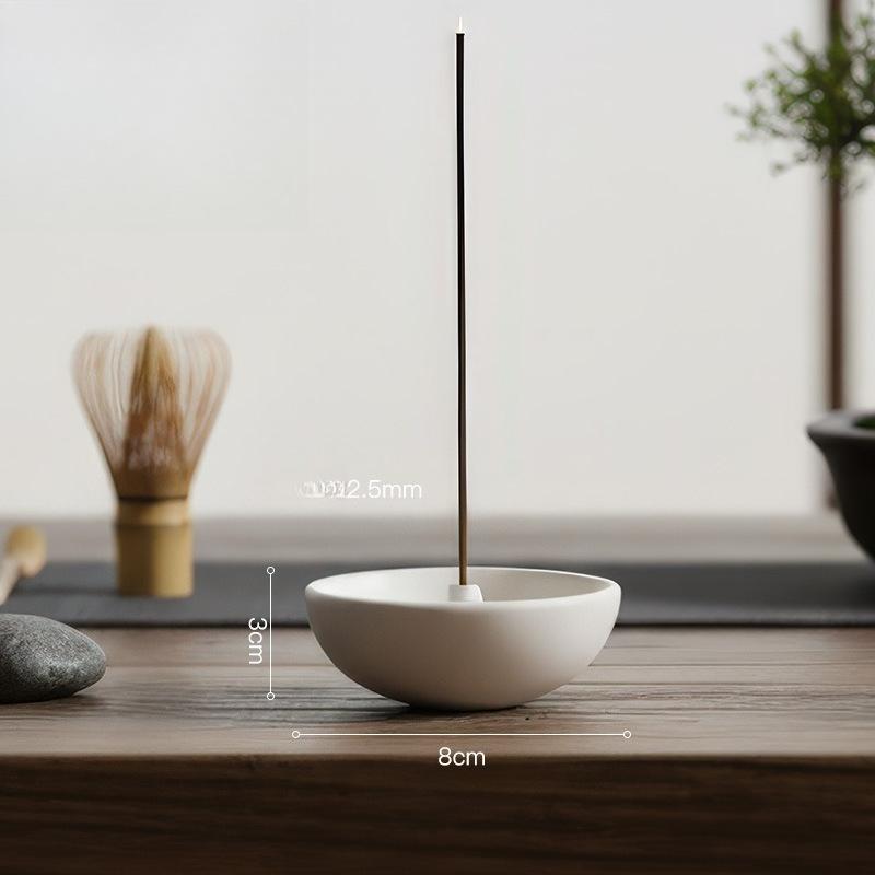 

Celadon Zen Incense Holders Minimalist Chinese Style Incense Stand Yoga Aromatherapy Meditation Home Decor Stick Incense Gifts белый