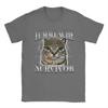 Tummy Ache Survivor Cat Meme Funny Saying Cats Animals T Shirt Summer Pure Cotton TShirts for Unisexs Trending Casual Tee Shirt