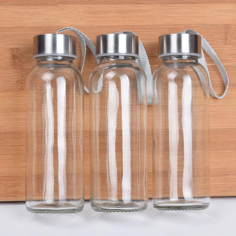Customizable Portable Sports Cup with Lanyard - Creative Promotional Glass Cup for Business 300ml