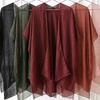 Breathable Summer Scarf V-Neck Cardigans Beach Cover Up Sun Protection Scarf  Vacation Outing