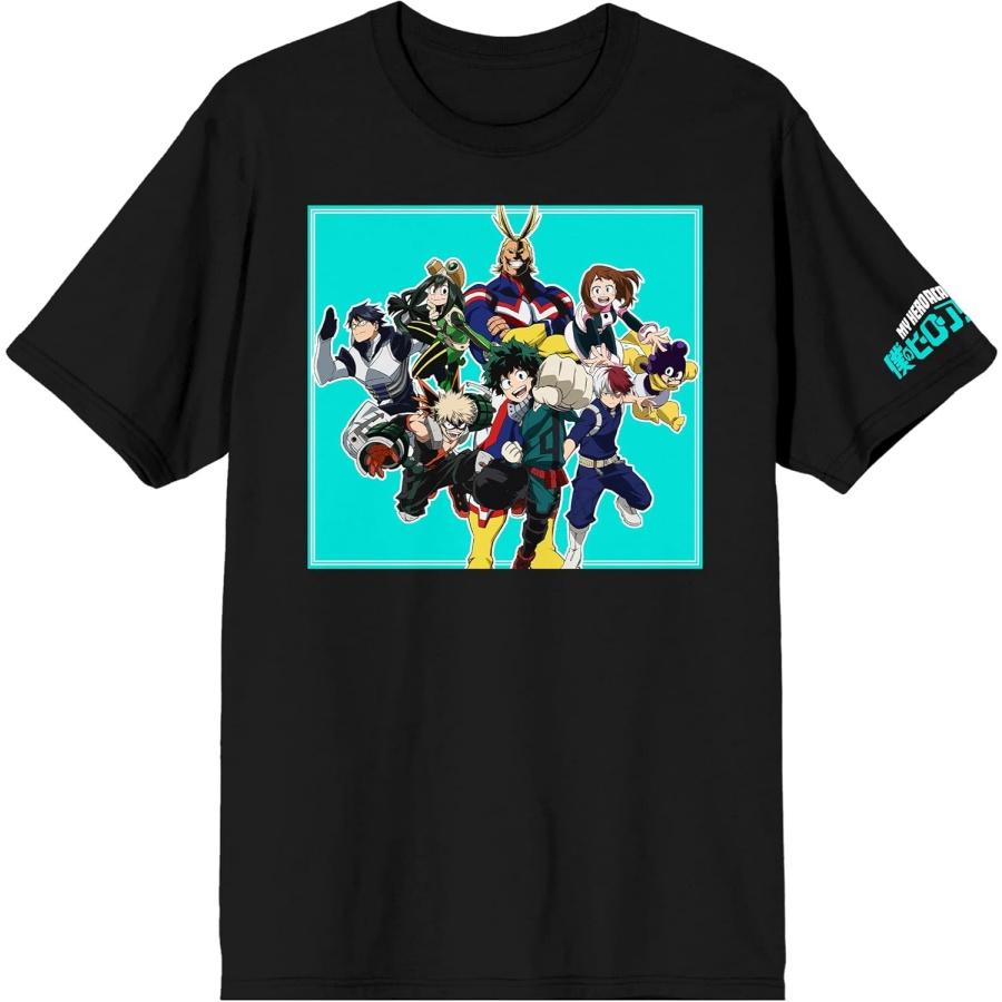 My Hero Academia Class 1-D Crew Neck Short Sleeve Men s Black T-shirt S
