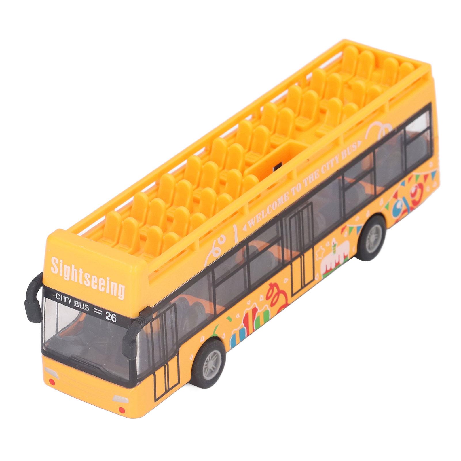 Children Alloy Convertible Bus Model High Simulation Exquisite Apprance Metal Pull Back Bus Toy for Children Kids