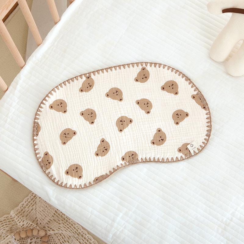 10-lagiges Baumwollgaze-Neugeborenenkissen - Atmungsaktiv, Schweißabsorbierend, Wolkenförmig für Babykomfort