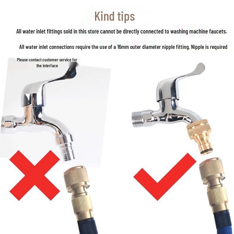 High-Pressure Telescopic Water Hose with Explosion-Proof Nozzle for Car Wash and Gardening
